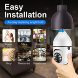 1080P Wifi Light Bulb Camera With Night Vision And Two-Way Voice - Low Angle