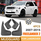 For Land Rover Freelander 2 Lr2 2007-2015 4Pcs / Set Car Auto Soft Plastic Splash Flaps Fender Guard - Side View