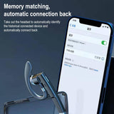 Wireless Bluetooth Earphone with Rotatable Earhook - Noise Cancelling - Low Angle