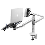Adjustable Aluminum Double Arm Tablet Stand - Universal Rotation - Top-Down View