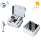 Mini Solar Sport Bluetooth Earphones with Charging Box - Front View
