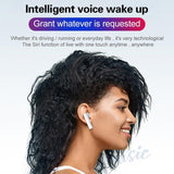 Mini Solar Sport Bluetooth Earphones with Charging Box - Close-Up Angle