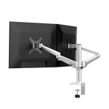 Double Arm Aluminum Desktop Monitor Mount Stand - Compact - Front View