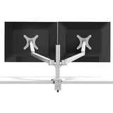 Double Arm Aluminum Desktop Monitor Mount Stand - Compact - Top-Down View