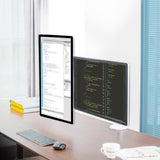 Double Arm Aluminum Desktop Monitor Mount Stand - Compact - 45-Degree Angle