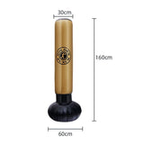 Vertical Inflatable Punching Bag Tumbler - Pvc Adult / Child 1.6M Height - Rear View