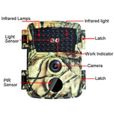 20mp Hd Infrared Hunting Camera with 38 Ir Lights - Low Angle