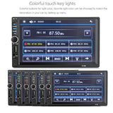 7 Inch Hd Touch Car Radio W / Bluetooth Remote Rearview Camera 6800 Module Fm / Tf / Usb - Top-Down View