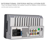 7 Inch Hd Touch Car Radio W / Bluetooth Remote Rearview Camera 6800 Module Fm / Tf / Usb - 45-Degree Angle
