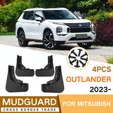For Mitsubishi Outlander 2023 4Pcs / Set Car Auto Soft Plastic Splash Flaps Fender Guard