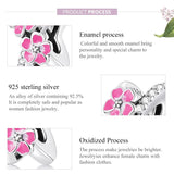 925 Sterling Silver Flower Bead Bracelet & Necklace Set - 45-Degree Angle