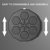 Smart Wall-Mounted Bluetooth Boxing Trainer - Low Angle