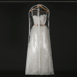 Wedding Dress Storage Bag - Transparent Coat Protective Dust Cover - Side View