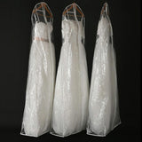 Wedding Dress Storage Bag - Transparent Coat Protective Dust Cover - 45-Degree Angle