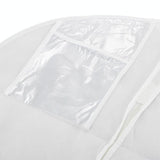 Wedding Dress Storage Bag - Transparent Coat Protective Dust Cover - Rear View