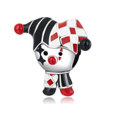 925 Sterling Silver Poker Clown Beads For Diy Bracelets & Necklaces - Front View
