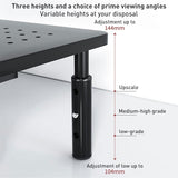Lenovo Thinkpad Laptop Stand with Phone Holder & Storage Basket - Close-Up Angle
