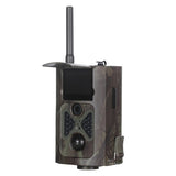 16Mp Waterproof Trail Camera With 3G Mms And Night Vision - 120 Degree Wide Angle - Top-Down View