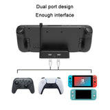 Steam Deck Charging Dock Stand - Console Compatible - Close-Up Angle
