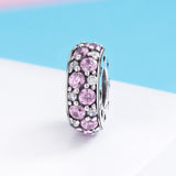 925 Sterling Silver Heartbeat Bead Pendant For Diy Bracelets And Necklaces - Front View