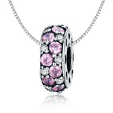 925 Sterling Silver Heartbeat Bead Pendant For Diy Bracelets And Necklaces - Rear View