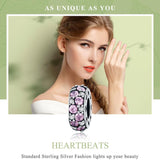 925 Sterling Silver Heartbeat Bead Pendant For Diy Bracelets And Necklaces - Low Angle