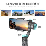 Stable Three-axis Gimbal for Smooth Camera Shots - Live Support - Close-Up Angle
