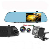 5 Dual Lens Car Dvr with 1080p Fhd Touch-screen - Front View