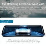 9.66 Fhd Ips Touch Screen Car Dvr With Starlight Night Vision - Side View