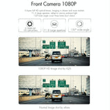 9.66 Fhd Ips Touch Screen Car Dvr With Starlight Night Vision - Top-Down View
