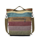 Multi Layer Canvas Crossbody Bag For Women Simple Design - Side View