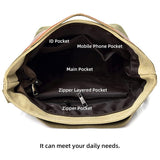 Multi Layer Canvas Crossbody Bag For Women Simple Design - Extra Image