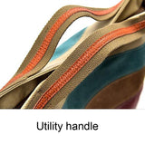 Multi Layer Canvas Crossbody Bag For Women Simple Design - Extra Image