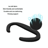 Blackout Sweat Face Cover with Magnetic Closure - Pico 4 Sponge Leather - 45-Degree Angle