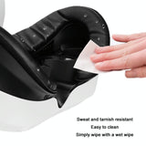 Blackout Sweat Face Cover with Magnetic Closure - Pico 4 Sponge Leather - Low Angle
