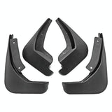 For Ford Fiesta 4Pcs / Set Car Auto Soft Plastic Splash Flaps Fender Guard - Front View