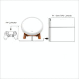 Universal Wired Game Drum for Ps4 / Slim / Pro - Taiko Game - 45-Degree Angle