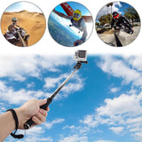 Extendable Selfie Monopod for Action Cameras - 22.5-80cm Length - Top-Down View