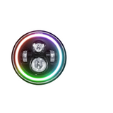 7 Inch Car Colorful Round Angel Eye Headlight - Front View