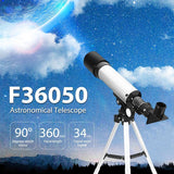 Portable High Definition Astronomical Telescope with Tripod - Close-Up Angle