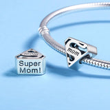 925 Sterling Silver Hollow Beads For Diy Bracelets Perfect Mother'S Day Gift - Rear View