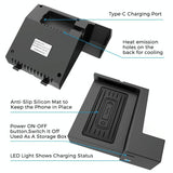 10W Wireless Charger For Mercedes-Benz C / Glc - Qi Standard - Low Angle
