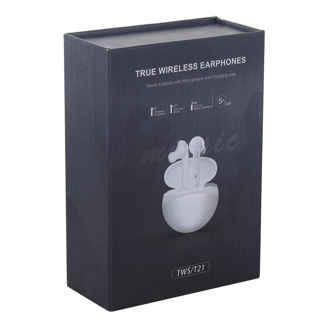 Hi-fi Stereo T12 Tws Wireless Earphones + Charging Case