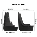 For Mitsubishi Outlander 2021 4Pcs / Set Car Auto Soft Plastic Splash Flaps Fender Guard - Top-Down View