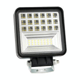 2 Pcs 4 Inch 20W Spot / Flood Light White Light Square - Shaped Waterproof Car Suv Work Lights Spotlight Led Bulbs Dc 9 - 30V - Front View