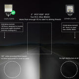 2 Pcs 4 Inch 20W Spot / Flood Light White Light Square - Shaped Waterproof Car Suv Work Lights Spotlight Led Bulbs Dc 9 - 30V - Extra Image
