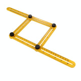 Handy Four-sided Angle Measuring Ruler for Diy Projects - Top-Down View