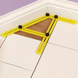 Handy Four-sided Angle Measuring Ruler for Diy Projects - Rear View