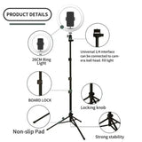 10 Inch Ring Light Set for Live Streaming and Beauty Stand - Top-Down View