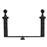 Aluminum Dual Handle Tray for Underwater Cameras - Front View